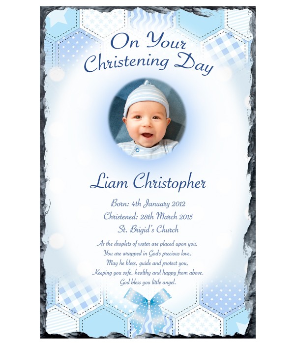 Dots & Ribbons Photo Slate