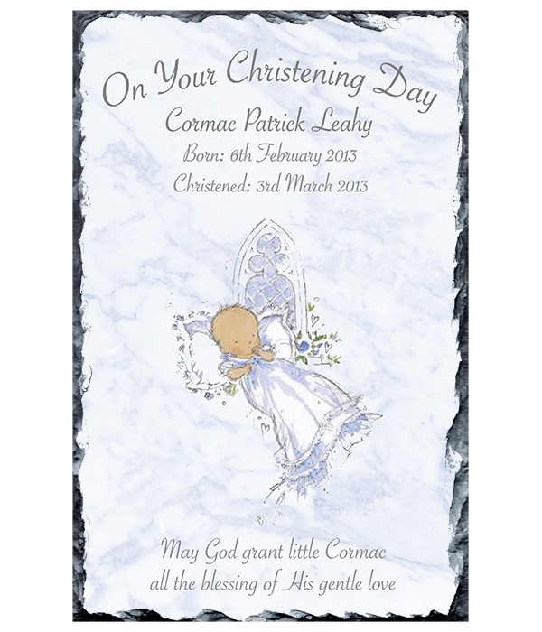 Church Window Boy Slate