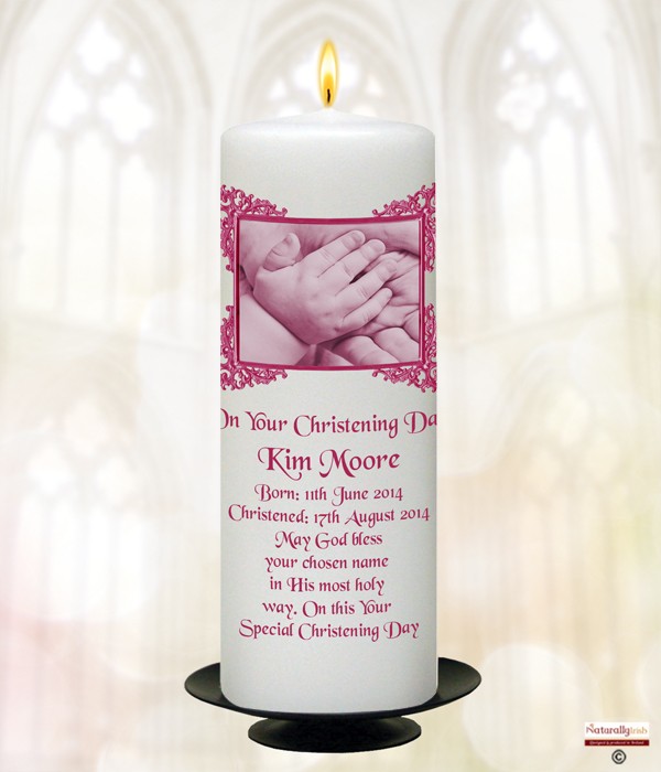 Hand to Hand Pink  Candle