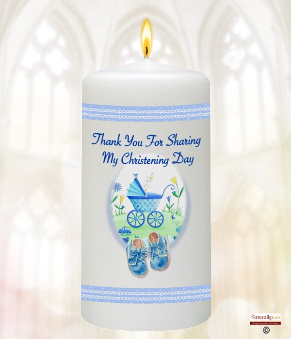 Pramulator & Shoes Blue Favour Candle