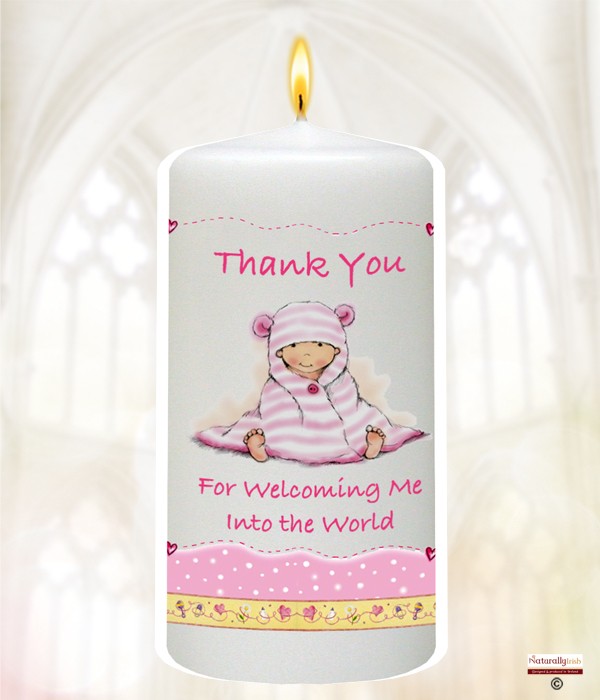 New Girl Peek a boo Favour Candle