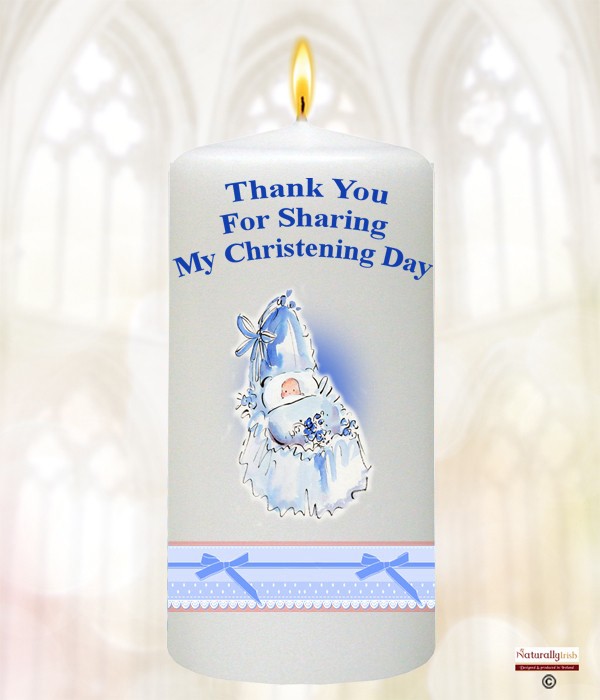 Cradle & Bow Blue Favour Candle
