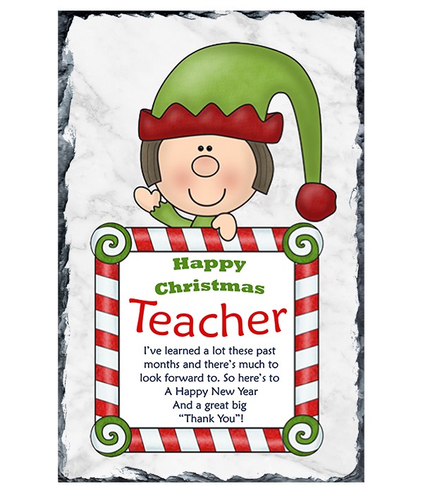 Waving Elf -  Teacher Slate