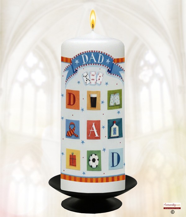 Dad Squares Candle