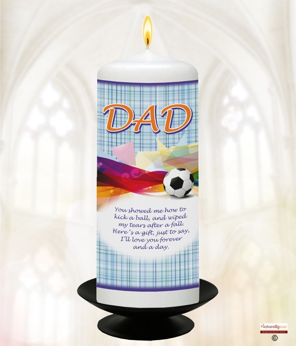 Dad Football Candle