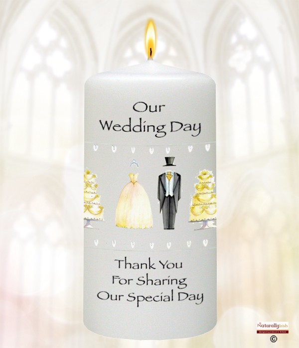 Tux & Wedding Dress Favour (White)