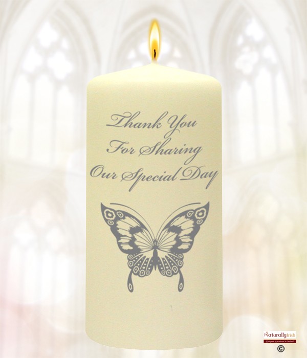 Magestic Silver Butterfly Wedding Favour (Ivory)