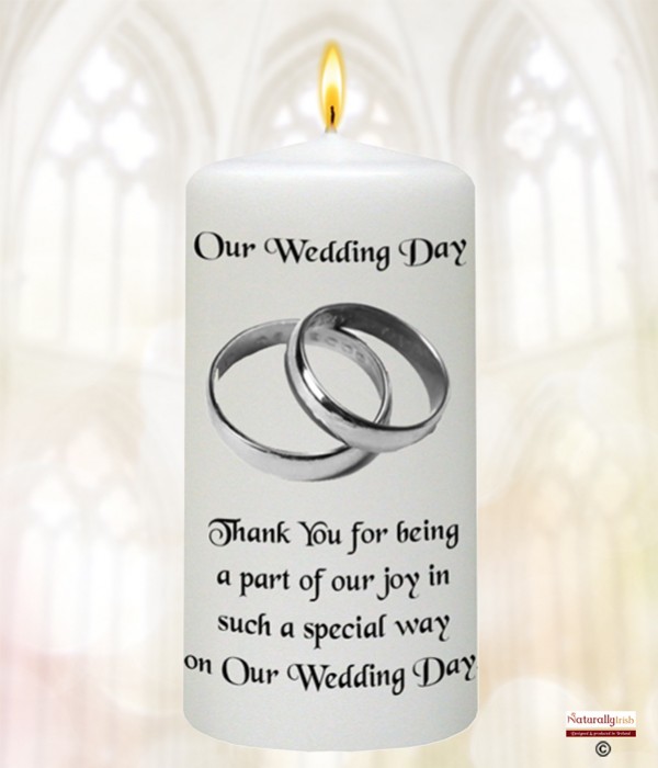 Elegant Sliver Rings Wedding Favour (White)