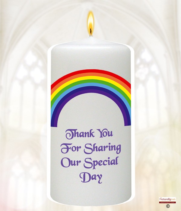Rainbow Arc Wedding Favour (White)