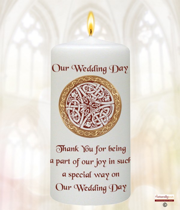Celtic Silver Wedding Favour (White)