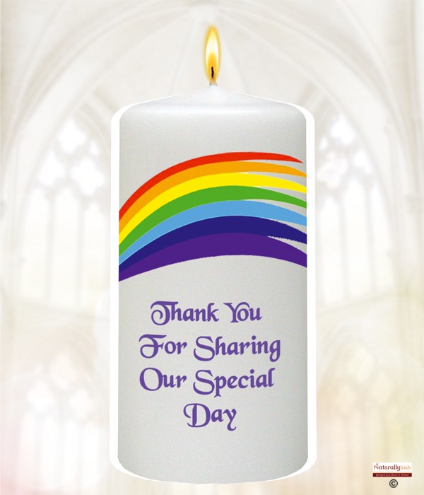 Rainbow Flair Wedding Favour (White)