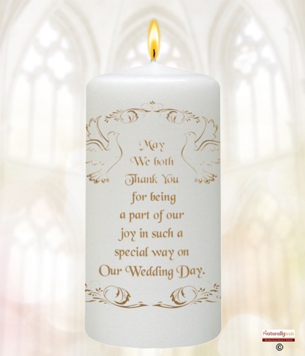 Wedding Wish Gold Wedding Favour (White)