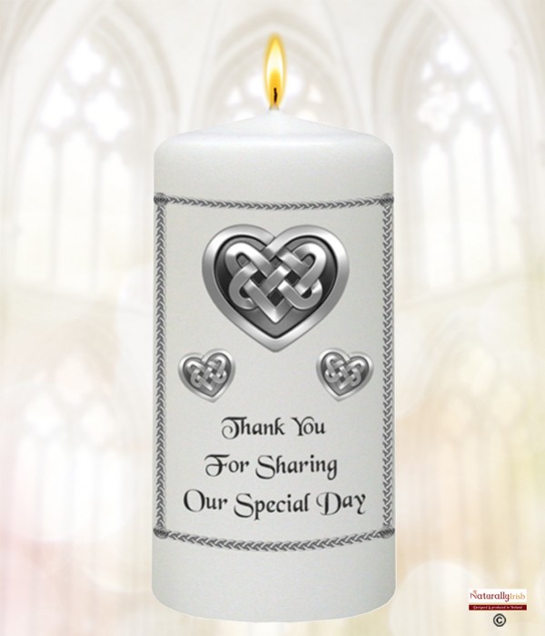 Celtic Heart Wedding Favour (White)