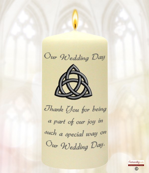 Trinity Knot Silver Wedding Favour (Ivory)