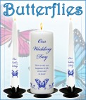 Butterfly Wedding Candles