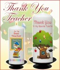 Thank You Teacher Candles NaturallyIrish.ie Tel: 045 837783