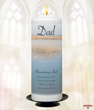 Lake Memorial Candle (white/ivory)