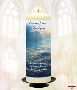 Cloud Sunset Memorial Candle (white/ivory)