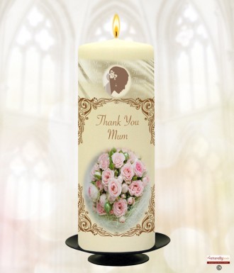 Thank You Mam Candle (White)