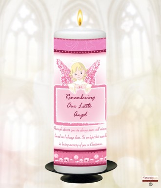 Personalised Babys Remembrance Candles.