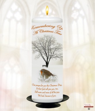 Personalised Remembrance Candles.