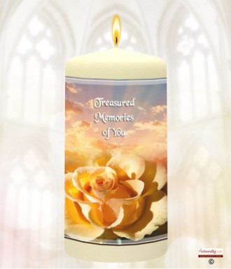 Rose & Treasure Memorial Favour (White/Ivory)