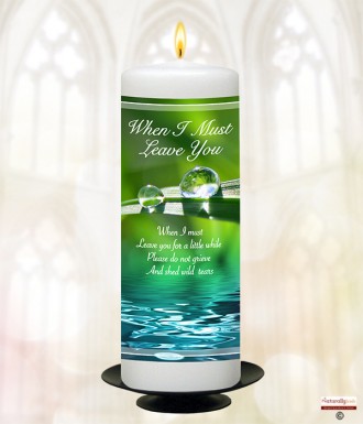 Rainbow Memorial Candle (white/ivory)