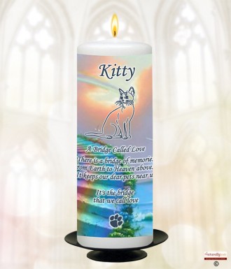 Cloud Sunset Memorial Candle (white/ivory)