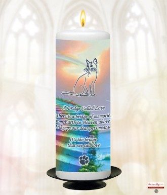 Cloud Sunset Memorial Candle (white/ivory)