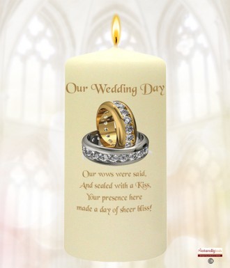 Wedding Gold Rings Wedding Favour (Ivory)