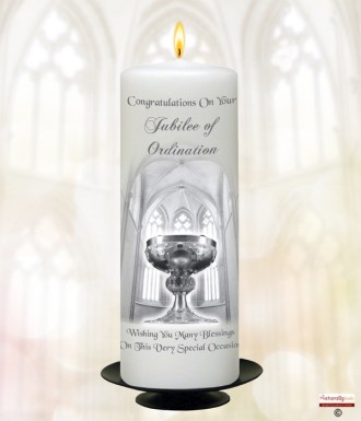 Golden Jubilee - Holy Mary Candle (Ivory)