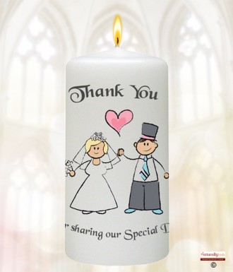 Happy Ever After Wedding Favour Candles