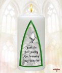 Baby Boy Church Window Christening Favour (White)