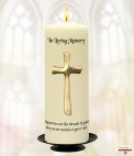 Cloud Sunset and Photo Memorial Candle (white/ivory)