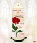 Cloud Sunset and Photo Memorial Candle (white/ivory)