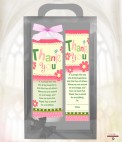 Personalised Thank You Candles.