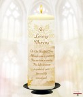 Rose Frame and Photo Wedding Remembrance Candle