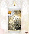 Bench & Flower Memorial Favour (White/Ivory)