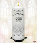 Rose Frame and Photo Wedding Remembrance Candle