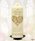 Rose Frame and Photo Wedding Remembrance Candle