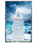 Cloud Sunset and Photo Memorial Candle (white/ivory)