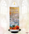 A Goodbye Memorial Candle (ivory/white)