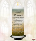 Cloud Sunset and Photo Memorial Candle (white/ivory)