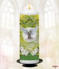 Cloud Sunset and Photo Memorial Candle (white/ivory)