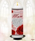 A Goodbye Memorial Candle (ivory/white)
