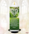 Cloud Sunset Memorial Candle (white/ivory)