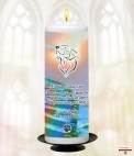 Cloud Sunset Memorial Candle (white/ivory)