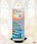 Cloud Sunset Memorial Candle (white/ivory)