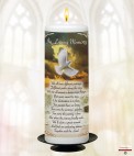 Cloud Sunset and Photo Memorial Candle (white/ivory)