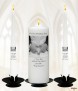 Heart of Love Silver Wedding Candles (White) - Click to Zoom